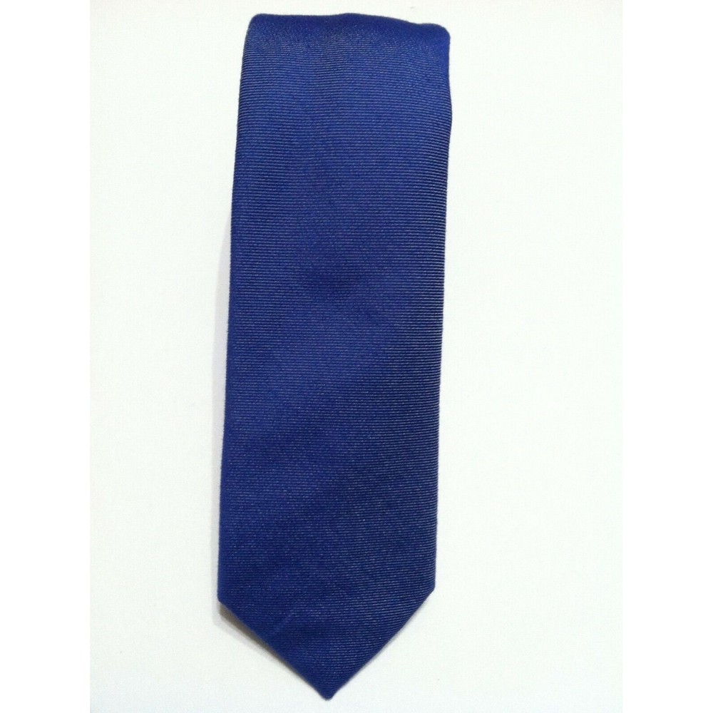 NWT PENGUIN MENS NEW BLUE 50%COTTON 50%POLYESTER SKINNY NECKTIE WIDTH: 2 1/8"